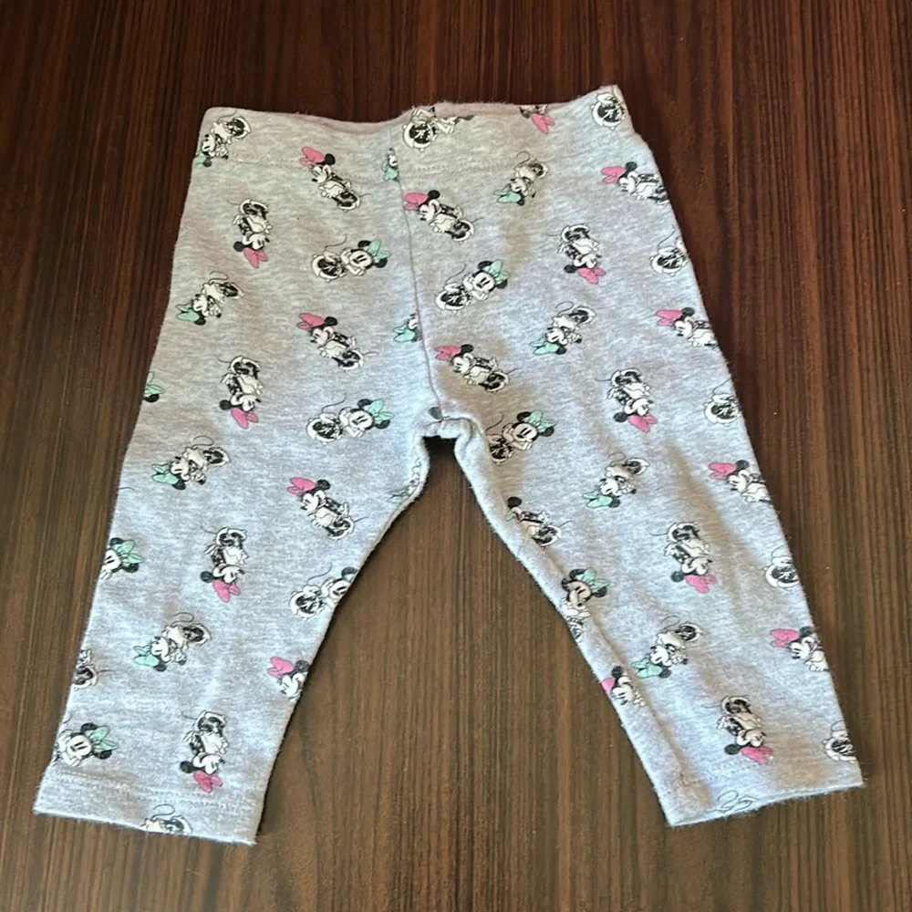 (3 for $15) 12 Month Baby Minnie Mouse Disney Leggings - Picture 1 of 2